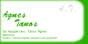 agnes tanos business card